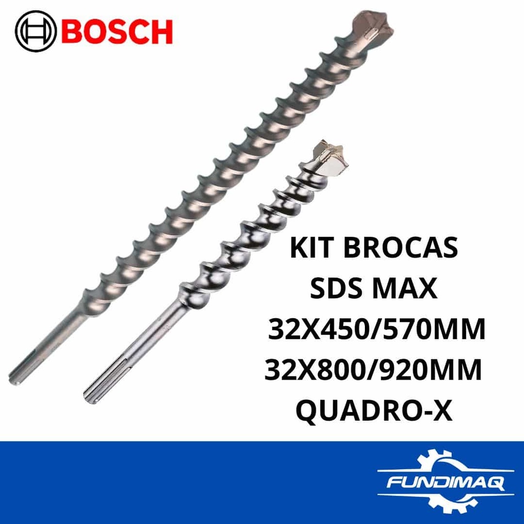 KIT BROCAS BOSCH SDS MAX 32 x 570 x 920MM QUADRO-X 