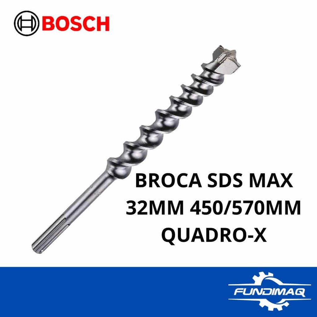 [600640] BROCA BOSCH SDS MAX 32x570MM QUADRO-X