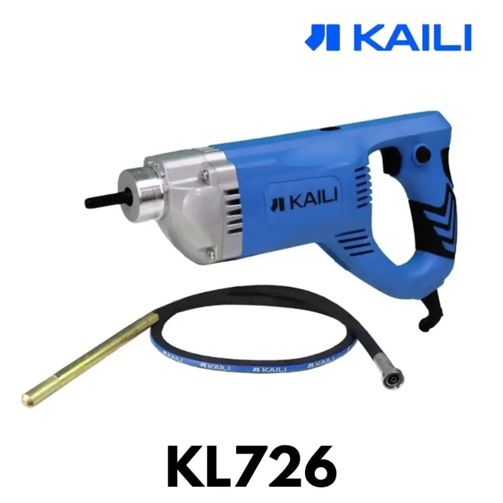 [KL726] VIBRADORA ELECTRICA 1500W+MANGUERA KAILI 4300VPM KL726