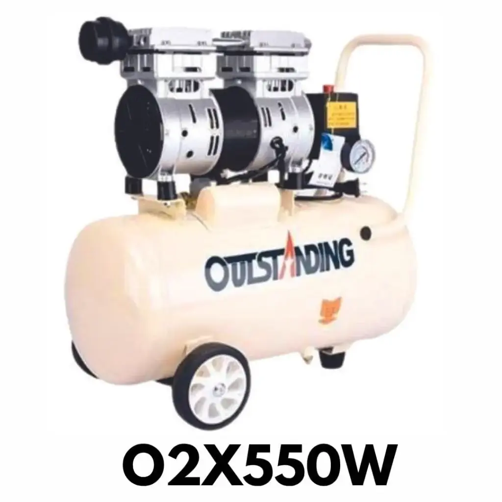 [O2X550W] COMPRESORA 50L 2X550W FREE OIL OUTSTANDING