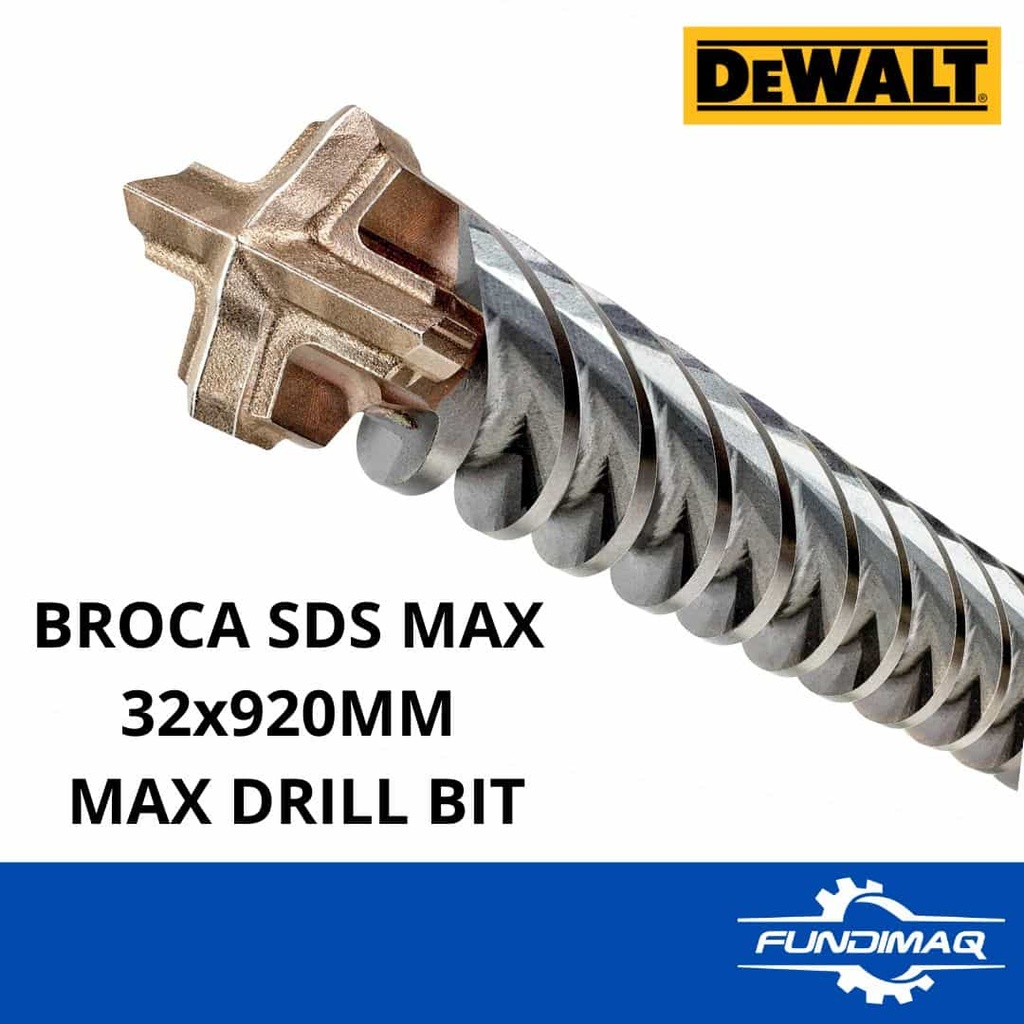 BROCA DEWALT SDS MAX 32x920MM MAX DRILL BIT
