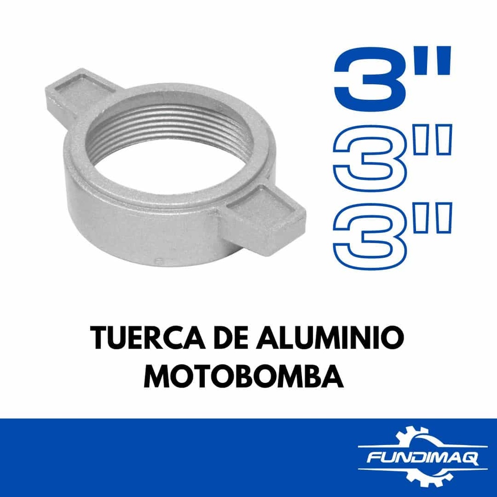TUERCA 3" DE NIPLE ALUMINIO