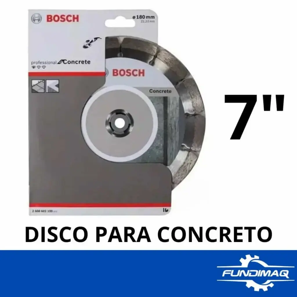 DISCO 7" CONCRETO 180MM BOSCH