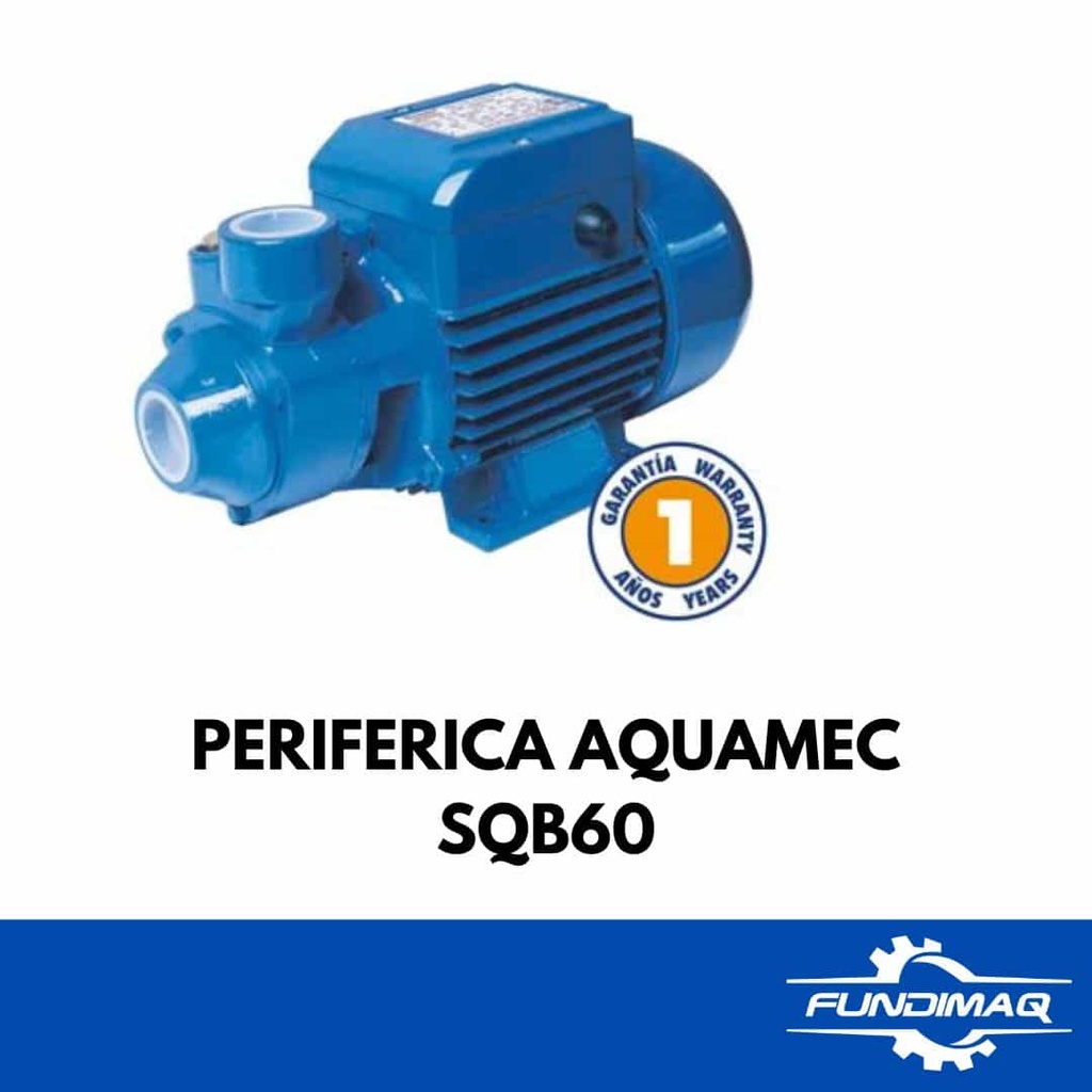 [SQB60] ELECTROBOMBA PERIFERICA 0.5HP 1" AQUAMEC SQB60