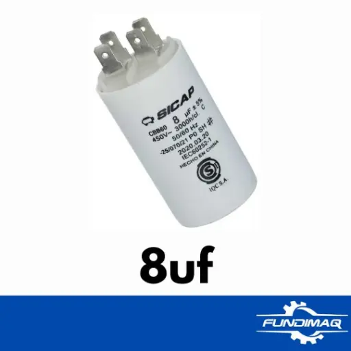 [8UF450V] CAPACITOR SERV 8UFx450VAC