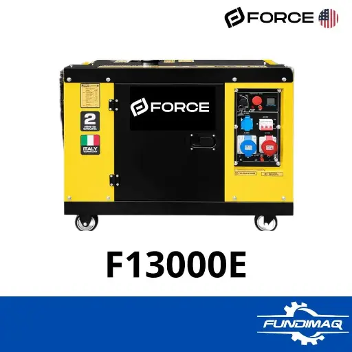 GENERADOR GRUPO ELECTROGENO 13KW ARRANQUE ELECTRICO INCLUYE BATERIA Y RUEDAS DE TRANSPORTE