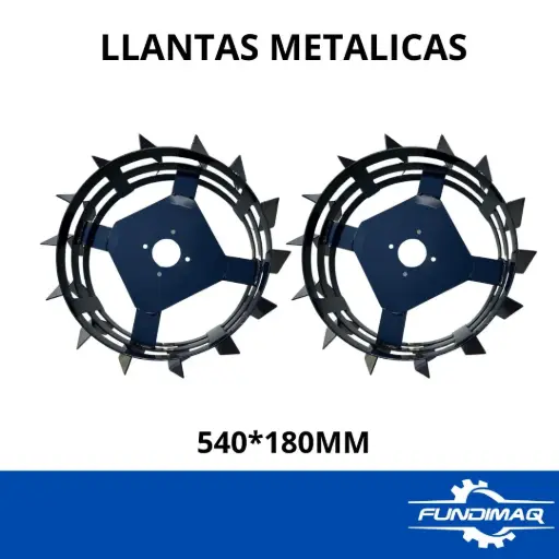 LLANTAS METALICAS PAR 540X180 PARA MOTOCULTOR