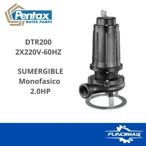 [DTR200] ELECTROBOMBA SUMERGIBLE PENTAX 2HP DTR200 2X220V 60HZ