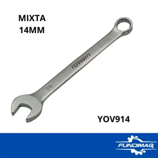 LLAVE MIXTA 14MM CR SATIN FERRAWYY
