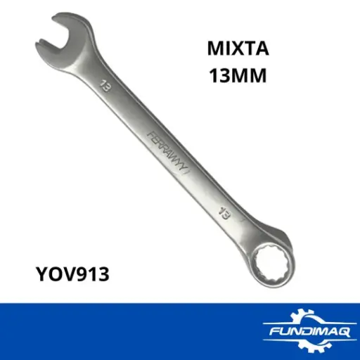 [YOV913] LLAVE MIXTA 13MM CR SATIN FERRAWYY YOV913