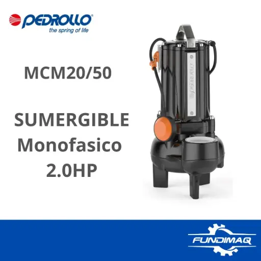 [MCM20/50] ELECTROBOMBA PEDROLLO SUMERGIBLE 2.0HP MCM20/50 220V 60HZ