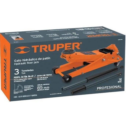 GATA HIDRAULICO 3TON LAGARTO  TRUPER COD 14947