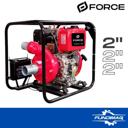[HP22186FE] MOTOBOMBA 2" ALTA PRESION DIESEL 10HP FORCE 186FE