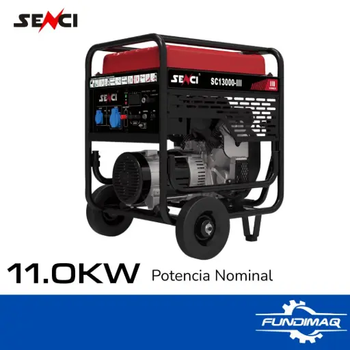 [SC13000] GENERADOR SC13000-III MAX 12KW NETO 11KW 220V SENCI GASOLINERO