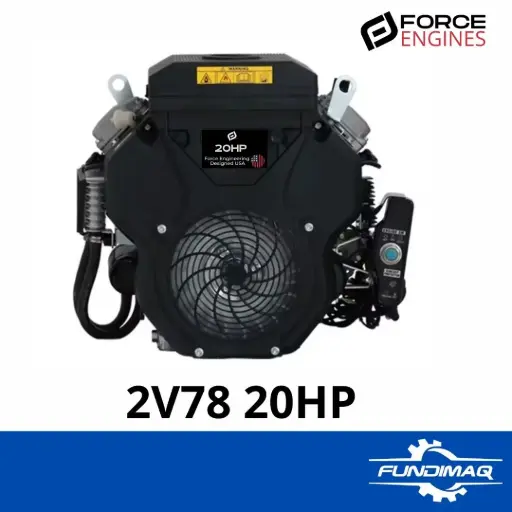 [2V78] 010 MOTOR FORCE 20HP A/E 2V78 GASOLINE ENGINE + TANQUE Y BATERIA