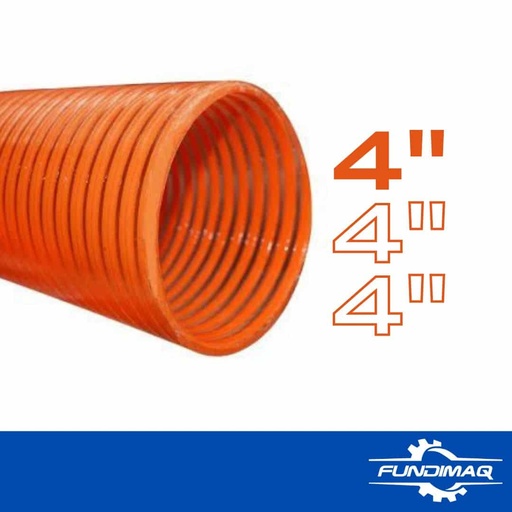 MANGUERA SUCCION 4" NARANJA HOSE