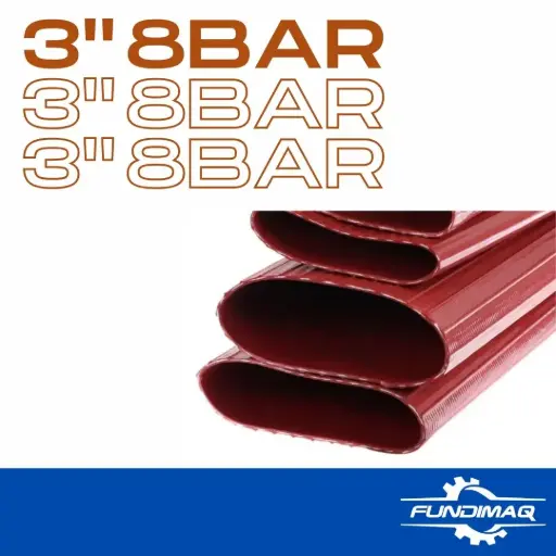 [MD38BAR] MANGUERA 3" 8BAR DESCARGUE PVC FORCE RED