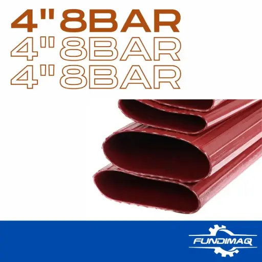 [MD48BAR] MANGUERA 4" 8BAR DESCARGUE PVC FORCE RED