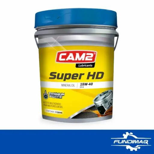 ACEITE SAE 15W40 CAM2 1 BALDE (5GL) SUPER TITANIUM 