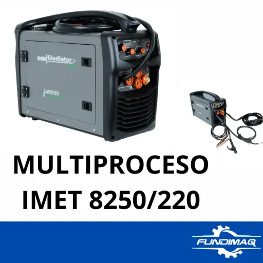 [IMET8250] SOLDADORA MULTIPROCESO IMET8250/220 GLADIATOR 250AMP