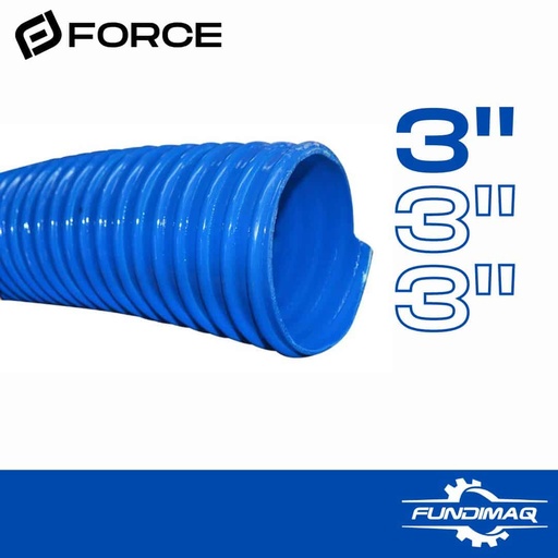[400611] MANGUERA AZUL 3" SUCCION CORRUGADA MSF3A