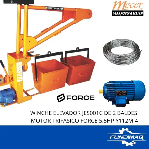 [600691] KIT WINCHE MECER TRIFASICO 5.5HP JES001C Y112M4