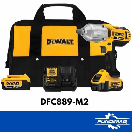 [DCF889] LLAVE IMPACTO 1/2" INALAMBRICO 20V DEWALT + KIT BATERIA Y CARGADOR 20V 5A
